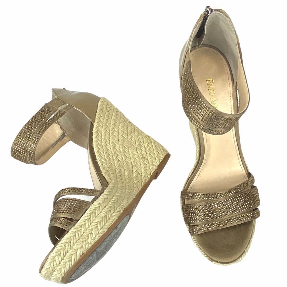 Enzo Angiolini Wedge Sandals Bronze